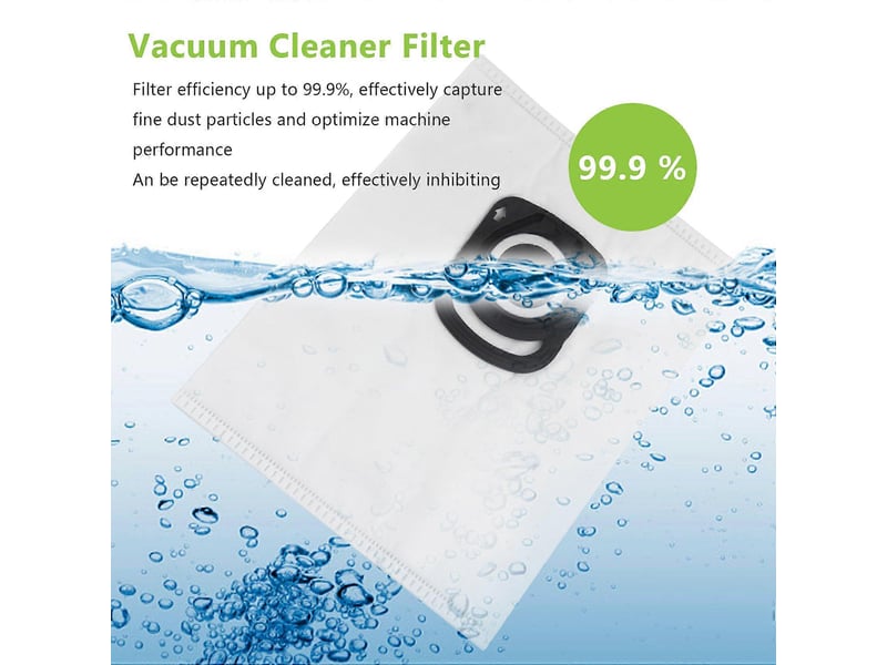  6 pcs dust bags for silence force 4a zr200540 ro64xx vacuum cleaner filter bolsa de basura bpfire  - Conforama E