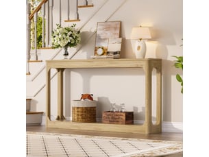 Console 0 tiroir(s)  coloris naturel <strong>MAISENTIEL</strong> <strong></strong> - longueur 140 cm - 140 cm