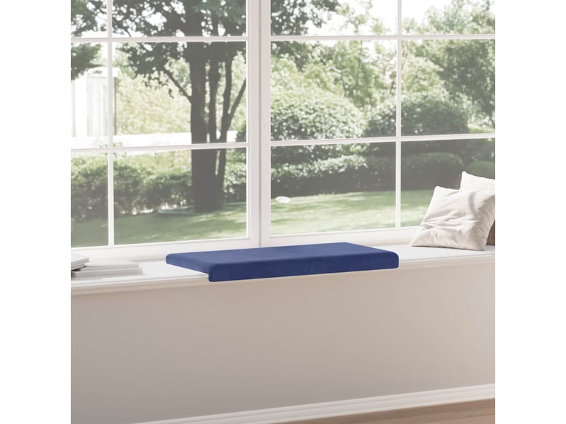  Coussin de banc, coussin d'assise, coussin de canapé velours bleu police profondeur 35 cm cf53850  - Conforama D