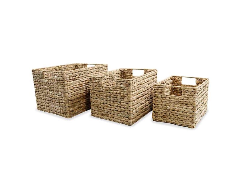  Panier de rangement 3 pcs jacinthe d'eau  - Conforama B