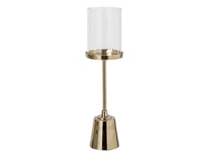 Bougeoir design sur pied dorine 53cm doré