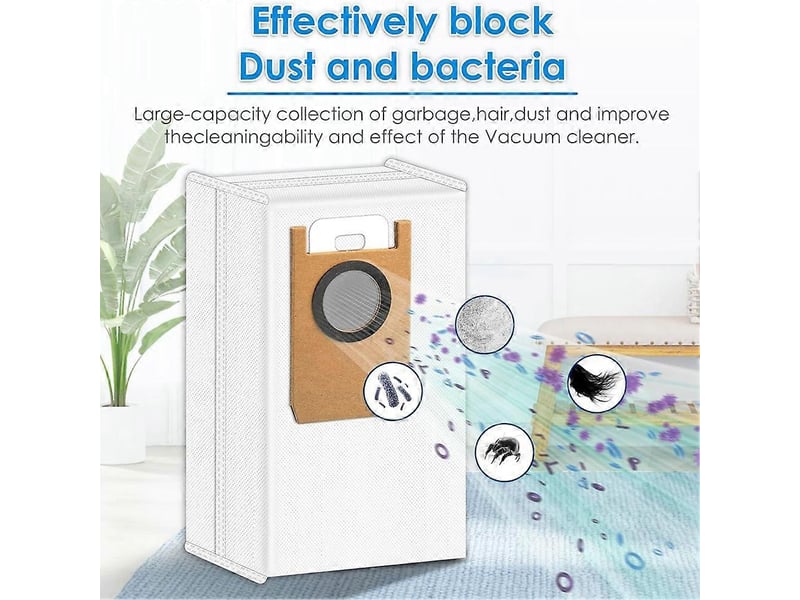  For eufy omni s1 pro self draining station robot vacuum cleaner accessories dust bags for robot vacuum cleaner  - Conforama C