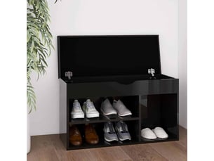 Meuble à chaussures 3 paire(s)  <strong></strong>  <strong></strong> coloris noir