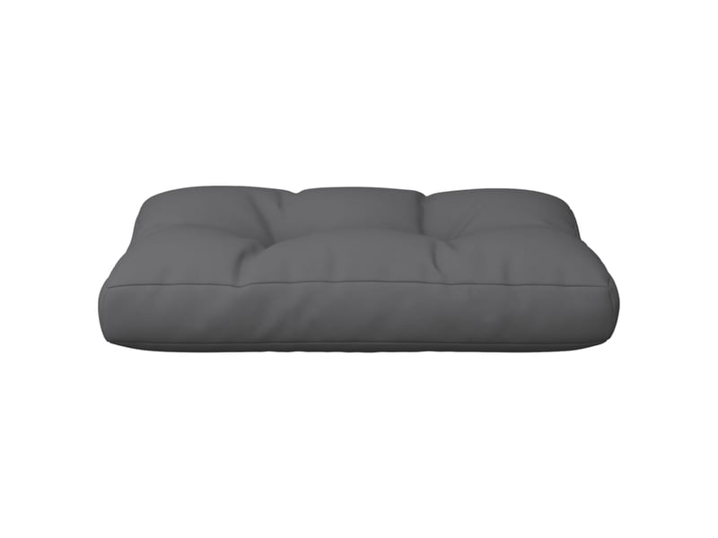  Coussin de palette, coussin de chaise, coussin de canapé anthracite 50x40x12 cm tissu cf55273  - Conforama E