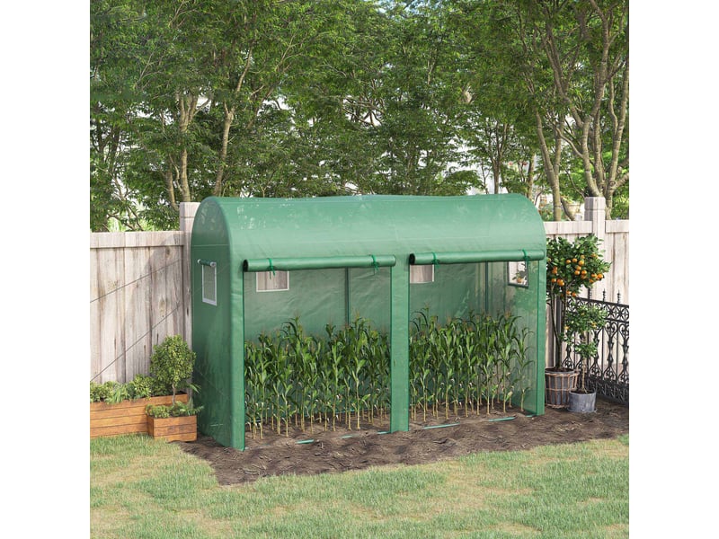 Serre fenêtreporte, aluminium, film filet pe, balconjardin, tomates 300x100x200 cm, verdure. - Conforama D