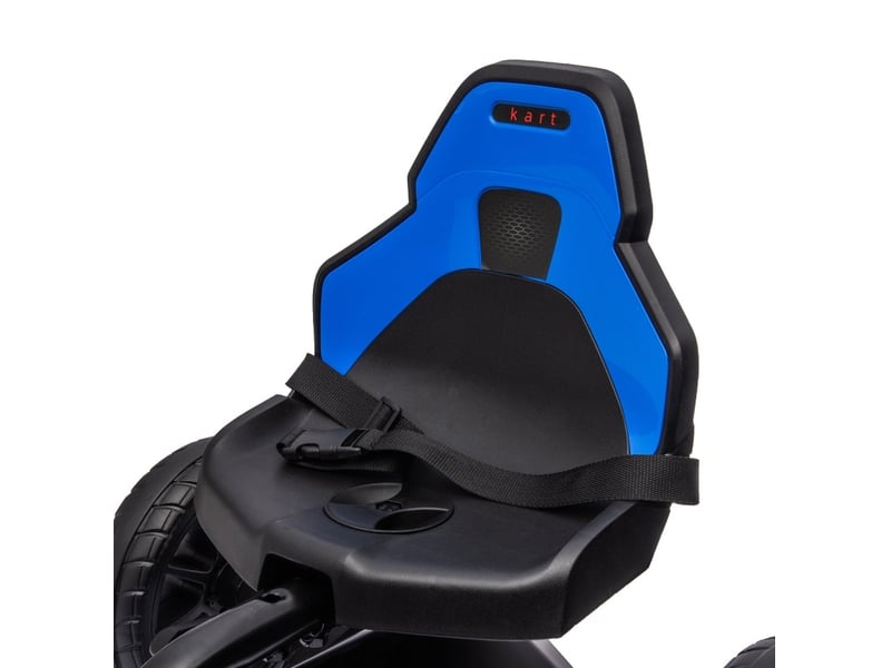  Kart à pédales enfant 100x58x58,5 cm marche avant et arrière bleu  - Conforama C