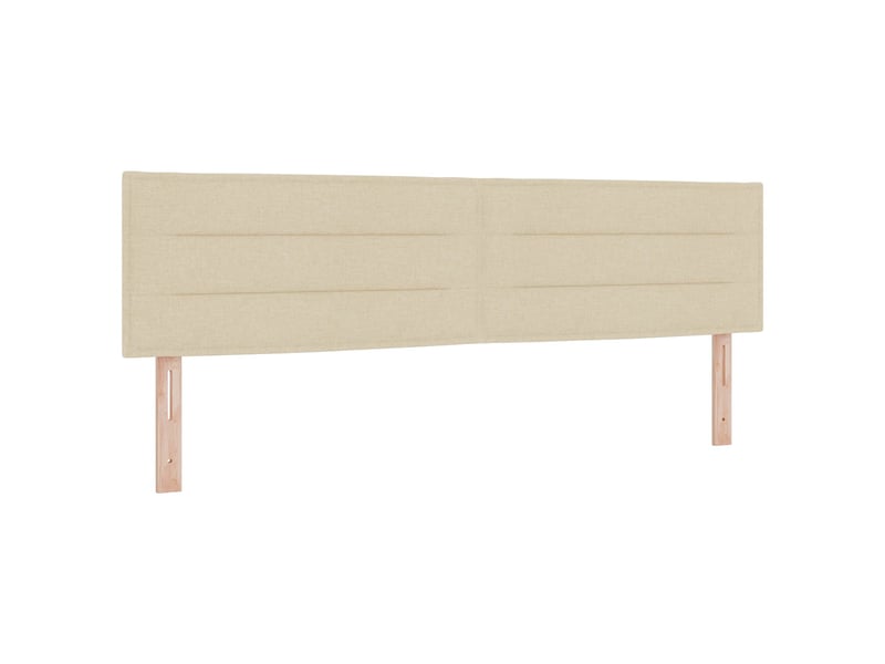  Tête de lit | panneau de tête de lit led avec bandes led crème 180 cm tissu  - Conforama B