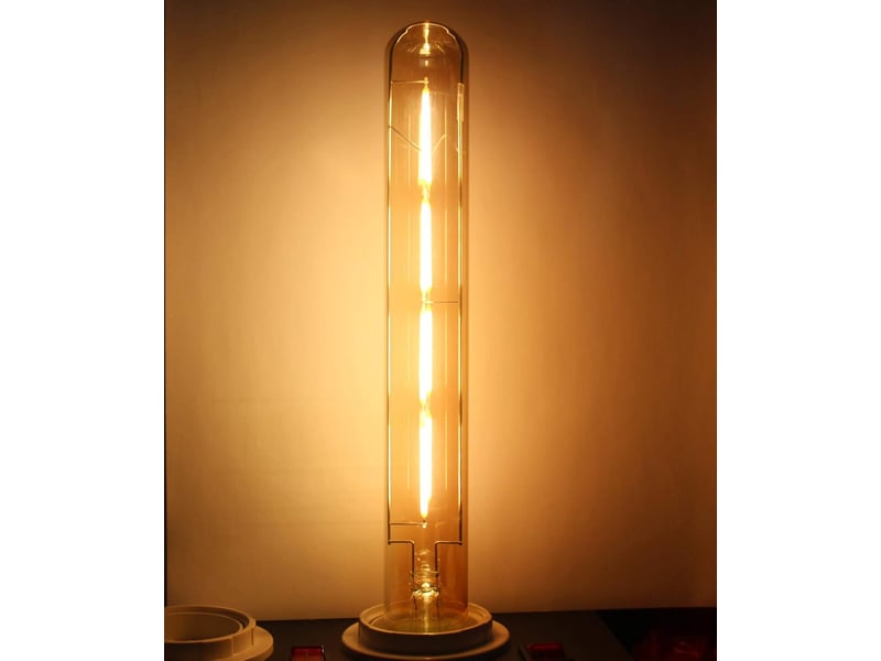  6 ampoules led edison t30 4w 2700k - e27 rétro verre fumé  - Conforama D