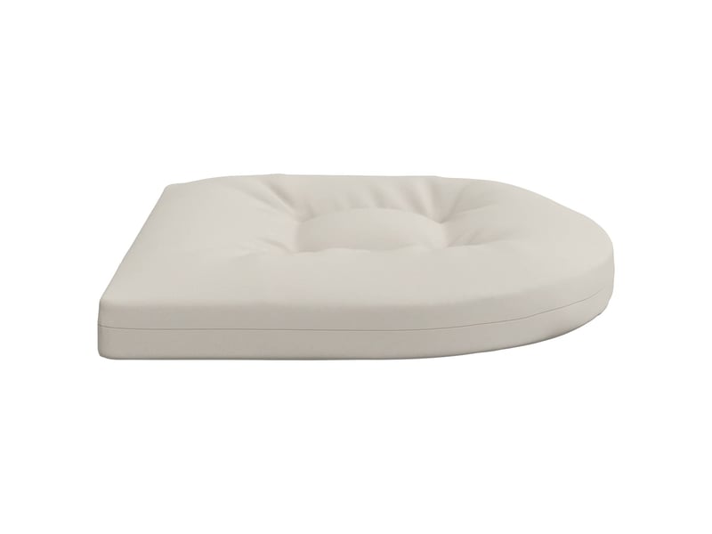  Lot de 4 coussins de siège, coussins d'assise 100 % polyester blanc cf60054  - Conforama D