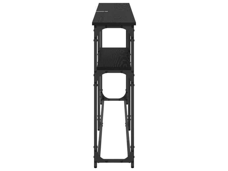  Table de chevet - tableconsole chêne noir 146 x 22.5 x 75 cm bois d'ingénierie  - Conforama E