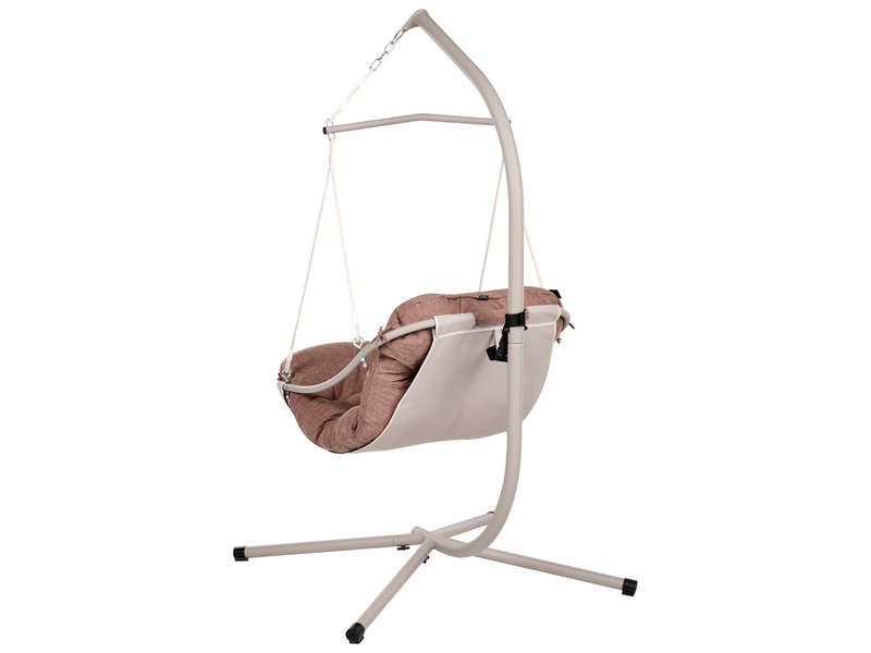 Fauteuil suspendu avec support alghero métal marron  - Conforama E