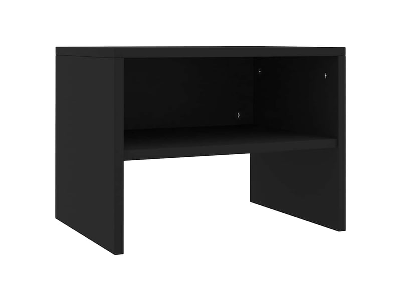  Lot de 2 tables de chevet - cabinet de chevet - table de nuit noir 40x30x30 cm bois d'ingénierie  - Conforama C