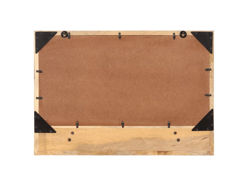  Miroir, miroir décoratif avec étagère 80x8x55 cm verre et bois massif manguier cf62688  - Conforama C