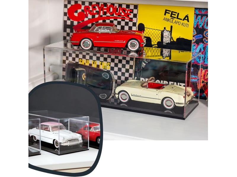Vitrine en acrylique anti-poussière pour figurines Funko, boîte de rangement, vitrine de protection, objets de collection, voiture, jouet, 1-4 niveaux Vitrine en acrylique anti-poussière pour figurines Funko, boîte de rangement, vitrine de protection, objets de collection, voiture, jouet, 1-4 niveaux