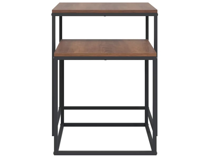  Ensemble de table basse 2 pcs bois d'ingénierie et métal shl5691  - Conforama E