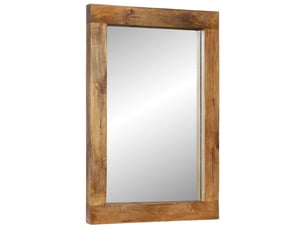 Miroir rectangulaire à fixer coloris marron <strong></strong> <strong></strong> - 70 cm x 50 cm