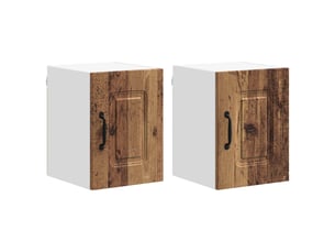 Meuble mural de cuisine | armoire de cuisine 2 pcs bois ancien shl8741