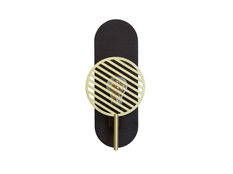  Applique murale en métal noir et doré-totem Totem - Conforama A