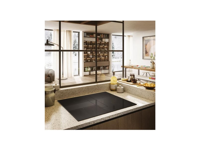 Elica - table de cuisson aspirante induction 72cm 4 feux 7400w noir prf0210741 - PRF0210741 - Conforama D