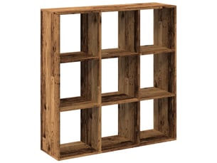 Étagère de rangement, étagère séparatrice de pièce vieux bois 102x29x103,5 cm shl7742
