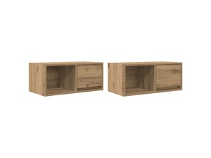 Meuble tv coloris bois clair  <strong></strong>  <strong></strong>