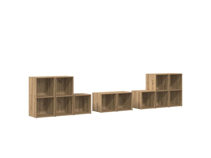  Ensemble de meubles tv 8 pc chêne artisanal bois d'ingénierie  - Conforama A