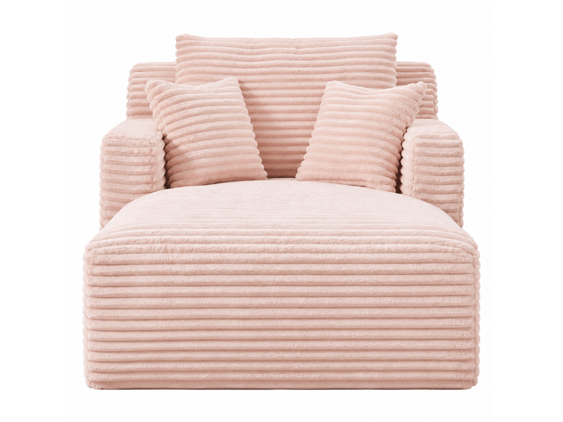  Méridienne moderne en velours côtelé, convertible en canapé-lit, fauteuil relax, sans montage  - Conforama A