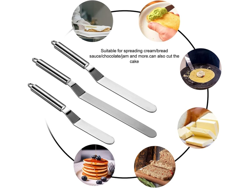 Spatule de pâtisserie anglaise en acier inoxydable – argentée - Conforama C