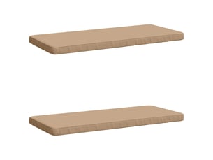 Lot de 2 coussins de banc, coussins d'assise vught 100 % polyester sable cf58126