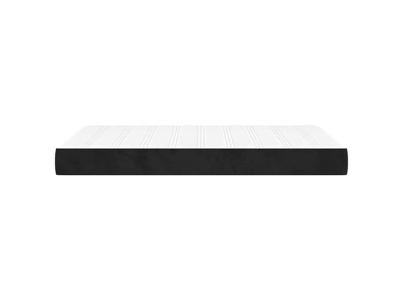  Matelas de lit à ressorts ensachés fermeté moyenne noir 120x200x20 cm velours  - Conforama D