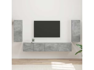 Meuble tv coloris gris 98 cm <strong></strong>  <strong></strong>