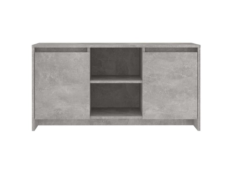  Meuble tv - banc tv - meuble de rangement gris béton 102x37,5x52,5 cm bois d'ingénierie  - Conforama C