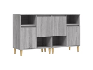 Buffets 2 pcs - bahut - meuble de rangement sonoma gris 60x35x70 cm bois d'ingénierie