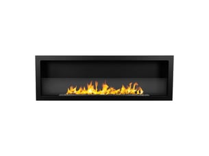 Furore 120 - cheminée encastrable au bioéthanol 120x40x15 cm avec brûleur en acier de 1,25 l