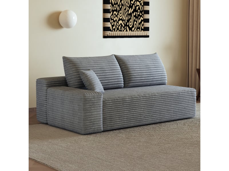  Canapé gris y165 - canapé d'angle gauche moderne, design contemporain  - Conforama E