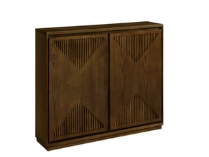 Buffet 2 porte(s) 0 tiroir(s) WISHDOR - 99.06 cm coloris marron