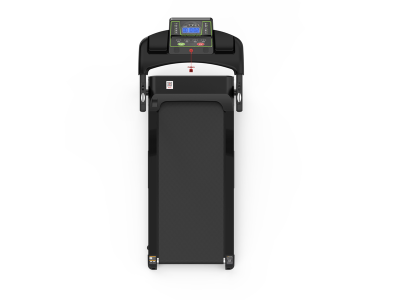 Tapis de course électrique 121x63x116 cm vitesse maximale 12 kmh métal noir  - Conforama D