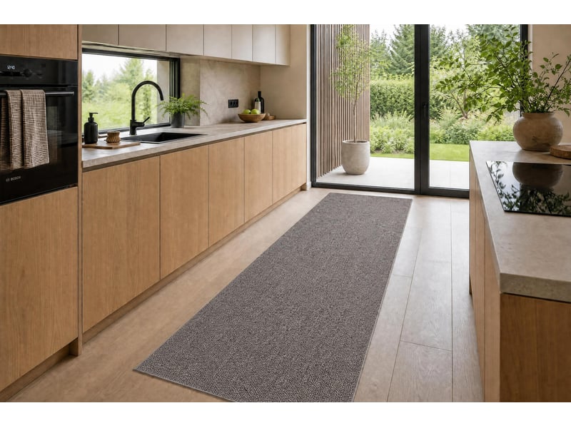  Tapis de couloir casablanca loom gris, bouclé, doux intérieur et extérieur 100 cm 100x320 cm  - Conforama D