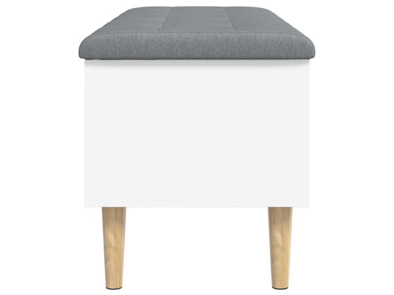  Banc chambre, banc de rangement blanc 102x42x46 cm bois d'ingénierie  - Conforama E