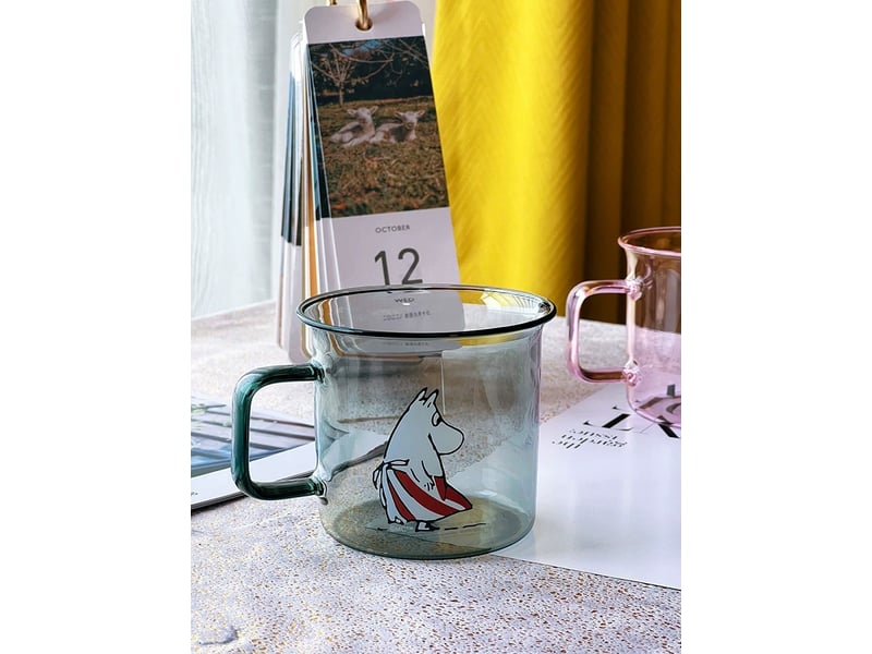 Mug muurla en verre, personnage moominmamma, gris - Conforama C
