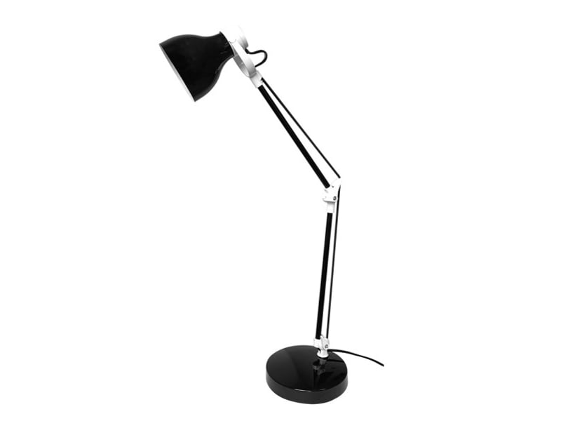  Lampe de bureau fabrilamp carpo noirblanc 1 x e14 articulée orientable 48x14.2x14.2 cm 205471009 - Conforama A