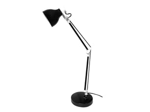 Lampe de bureau fabrilamp carpo noirblanc 1 x e14 articulée orientable 48x14.2x14.2 cm