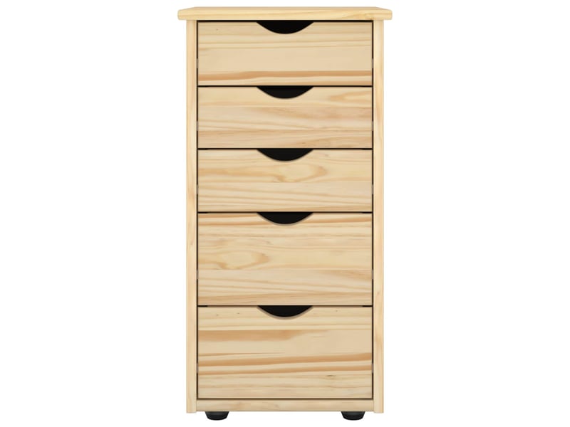  Commode de salon 34 x 39 x 61,5 cm bois de pin massif marron  - Conforama D
