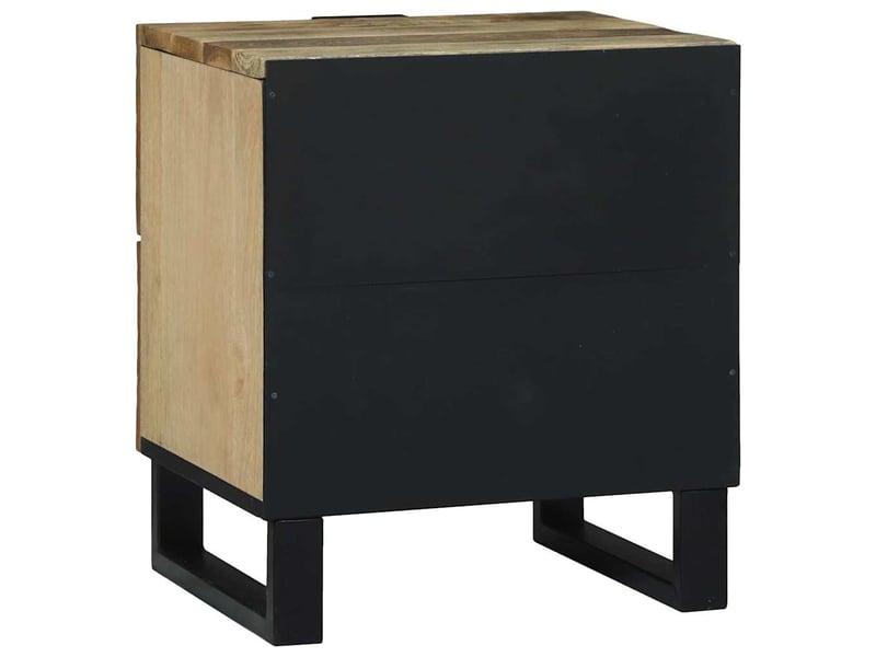  Table de chevet étroite, table de nuit naturel 40 x 33 x 46 cm bois d'ingénierie shl5111  - Conforama E