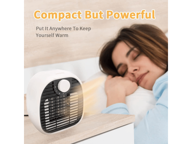 Chauffage soufflant, chauffage électrique en céramique de 1000 w avec 2 niveaux de chauffage et ventilation naturelle, protection contre la surchauff, multicolore XLH-ZLS-005881MF - Conforama D