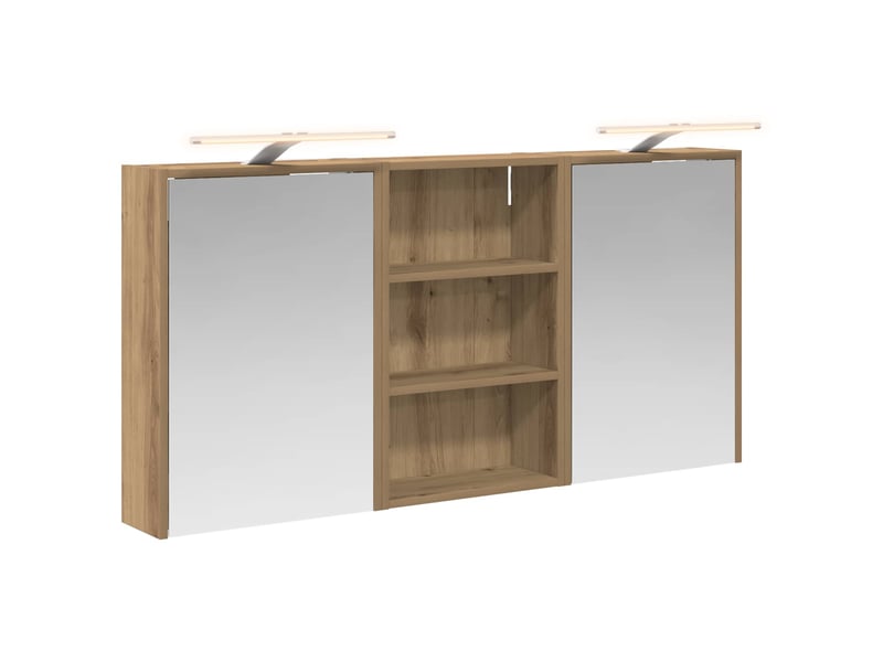  Ensemble de meubles de salle de bain 3 pcs 126x16x62.5 cm shl5373  - Conforama A