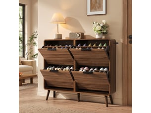 Meuble à chaussures 24 paire(s)  <strong></strong>  <strong>Qualité haut de gamme</strong> coloris bois foncé