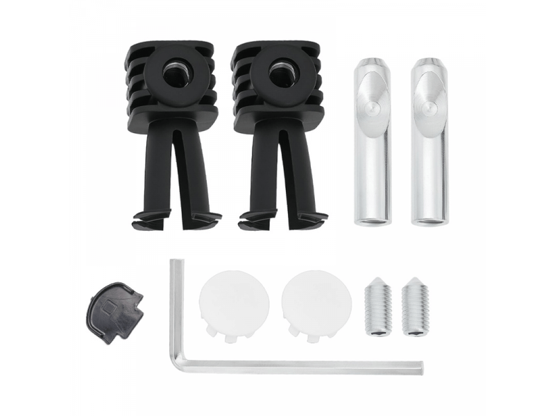  Boulons de fixation pour wc suspendus, kit de fixation universel pour wc suspendus, charnière de fixation (noir)  - Conforama A