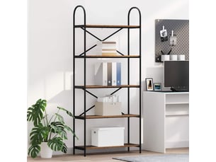 Étagère 5 niveaux, étagère de rangement 80 x 30 x 183 cm bois d'ingénierie shl895