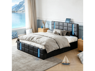 Lit coffre 160x200 cm    coloris noir